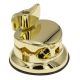 Coquille Ronde Deluxe Support Tom / Tom Basse Doré 50mm (x1) - Sparedrum