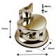 Coquille Ronde Deluxe Support Tom / Tom Basse Doré 50mm (x1) - Sparedrum