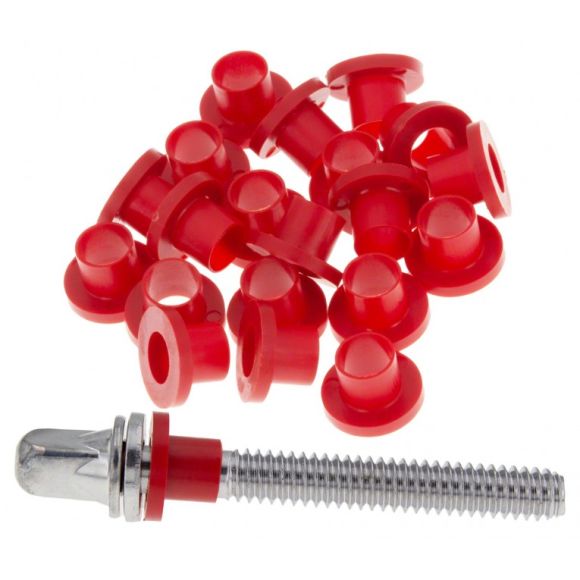 Rondelles nylon pour tirants - Rouge (x20) - Sparedrum