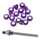 Rondelles nylon pour tirants - Violet (x20) - Sparedrum