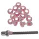 Rondelles nylon pour tirants - Rose (x20) - Sparedrum