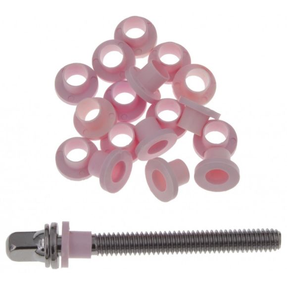 Rondelles nylon pour tirants - Rose (x20) - Sparedrum